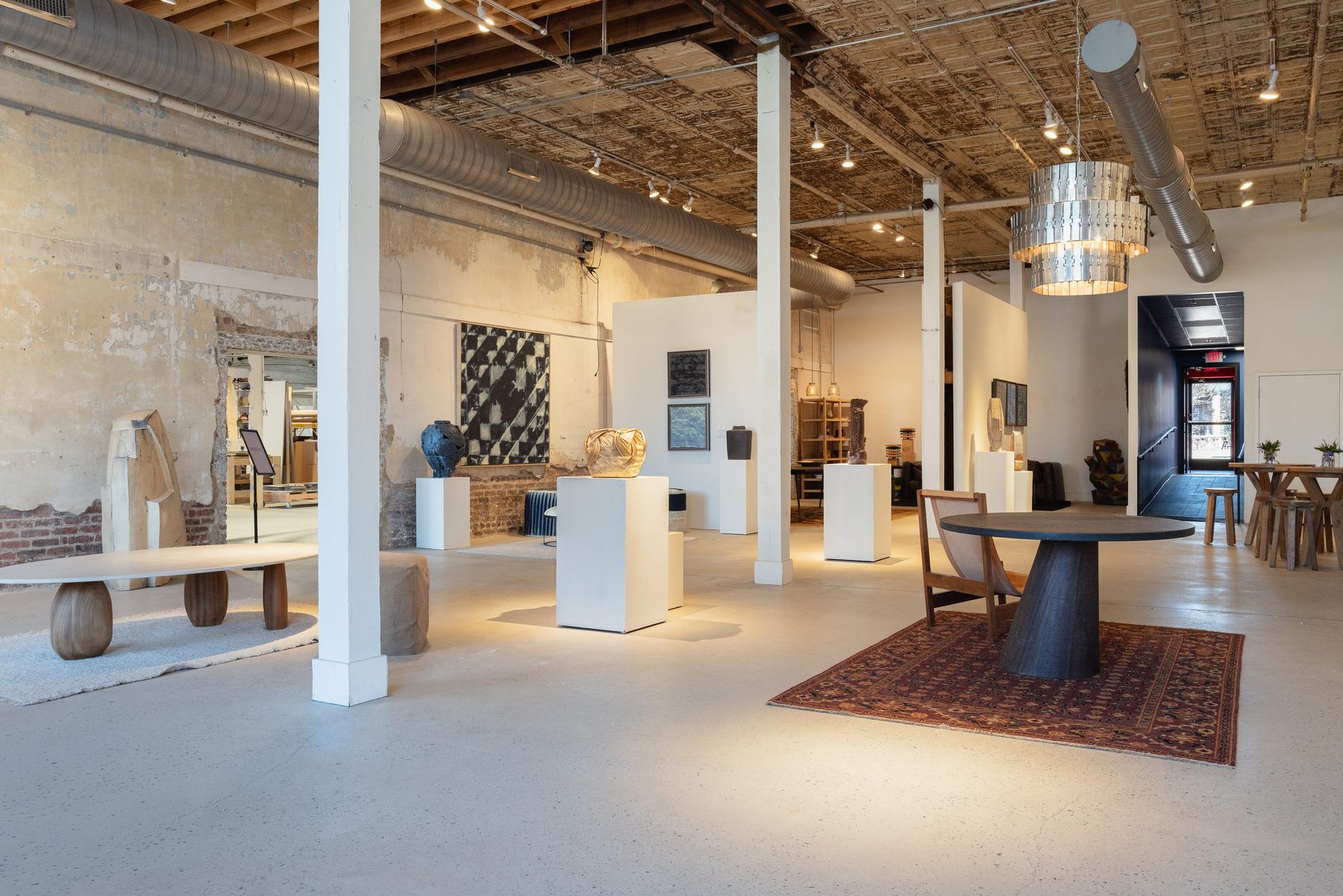 Showroom floor inside Melrose Mill