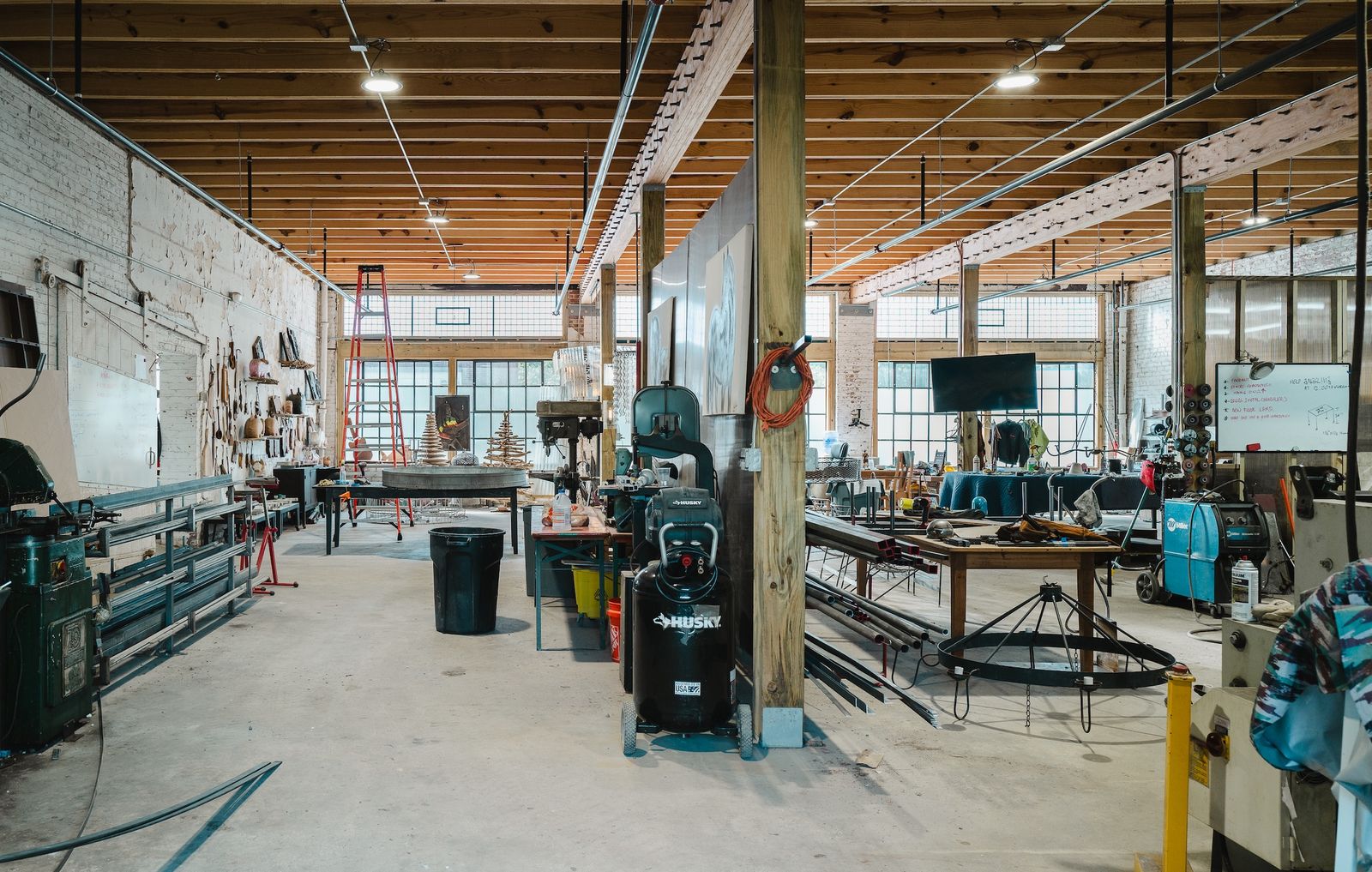 Metal workshop on campus